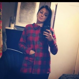 Hand made flannel button up